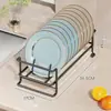 Estante de Almacenamiento para Platos, Escurridor de Platos, Estante para Platos de Cajón de Gabinete, Almacenamiento de Platos de Vajilla para Gabinete Doméstico de Cocina