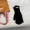 Pedido Coreano~Guantes de Punto sin Dedos de Lana para Pantalla Táctil de Color Sólido, Estilo Coreano Otoño e Invierno, Cálidos para Ciclismo para Mujer