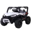 Carro elétrico infantil de quatro rodas para bebê com controle remoto, pode sentar meninos e meninas, carro de brinquedo para bebê, duplo acionamento, carro de balanço