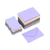 Amazon Wholesale Tarjetas de Colores Papel de Color en Blanco Engrosado 230g Forma A7 15 Colores Tarjetas Pequeñas de Onda para DIY
