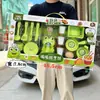 Casa de juegos para niños simulación de cocina comida juguetes de cocina niños y niñas agencia de intercambio de puntos inscripción caja de regalo traje