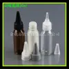 Botella de Plástico con Boquilla Puntiaguda para Aceite Esencial de 30ml Botellas Cosméticas Tapa Eléctrica para Agua del Cabello Botella de Plástico Agua de Pigmento Botella Pequeña