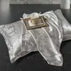 Funda de Almohada Jacquard Satinado Estilo Europeo, Una para Cama Individual o Doble de Adulto, Una Funda de Almohada, Cubierta para Relleno de Almohada 48x74cm