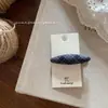 Pinza para el pelo de tela a cuadros texturizada estilo Ins coreano 2026, Accesorio de moda y simple para flequillo lateral