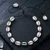 Collar tejido estilo playa hawaiana con estrellas de mar y conchas, simple y único, con cierre de langosta, cadena para la clavícula, suministro mayorista transfronterizo