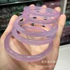 Estilo Xiaohongshu Barra de Beleza de Calcedônia Pulseira Fina em Rosa Lótus, Azul Nebuloso, Roxo Taro, Pulseira de Jade Roxo Rosa, Venda Direta do Fabricante