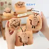 Linda Cartera Pequeña Fuerte Bolsa de Auriculares Mini de Dibujos Animados Bolsa de Almacenamiento Llavero Colgante para Mochila Muñeco de Peluche Regalo
