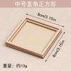 Imán de Nevera con Bordado Dai Accesorios Marco de Fotos Redondo DIY para Montar Palabras Bordadas Piezas de Madera Teñido a Mano de Madera