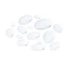 Gema del Tiempo de Forma Ovalada Base de Perla de Vidrio Transparente Parche Accesorios para Joyería DIY Incrustación de Joyería Materiales Hechos a Mano
