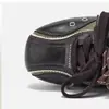 Zapatillas de entrenamiento alemanas de cuero suave en bloques de color con suela gruesa para mujer, nuevo estilo de otoño de moda con doble cordón, zapatillas casuales versátiles y que estilizan el pie