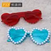 Óculos de sol PC armação completa diamante pérola temperamento comércio exterior cor óculos de sol de festa