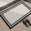 Alfombrilla Absorbente para Suelo de Baño, Alfombra de Baño, Alfombrilla Suave de Barro de Diatomeas Antideslizante de Goma, Felpudo para Inodoro, Felpudo para Lavabo