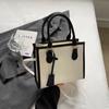 Bolso de mano elegante para mujer, bolso de mano informal de moda de 2024, bolso de hombro con contraste, moderno