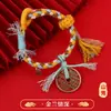 Pulseira de Oração Original de Alta Qualidade, Estilo Grosso, Uma Peça de Flor Fantasma da Montanha, Pulseira de Bênção de Cobre Puro, Presente para Homens e Mulheres, Joias para Atacado