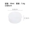 Esponja de Pulgar Transparente de Plástico para Polvos de Maquillaje Caja Portátil a Prueba de Polvo Caja para Clasificar Cuentas Caja de Almacenamiento para Accesorios de Pedrería para Uñas