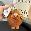Fabricante Muñeca de Piel de Zorro Real Personalizada Llavero para Coche Colgante Muñeco de Peluche Colgante para Mochila Escolar Regalo para Pareja