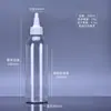 Botella de Plástico con Boquilla Puntiaguda, Botella Dispensadora de Apriete, Botella para Líquido Limpiador de Oídos para Mascotas, Botella de Plástico Transparente Vacía para Aceites Esenciales, Botella Gotero para Pigmentos