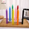 10 pzas/en caja vela de varilla larga vela roja neta cena a la luz de las velas restaurante occidental vela cilíndrica corte de energía de emergencia iluminación del hogar