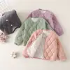 Uniforme Escolar Térmico Infantil Forro Mágico de Aluno Jaqueta Acolchoada de Três Camadas para Meninos Nova Jaqueta Grossa para Meninas Casaco de Algodão