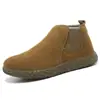 Zapatos de soldador ligeros anti-punción de Kevlar para soldadores, sin cordones, puntera de acero, modelo para todas las estaciones