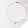 Compre tres y llévese uno. Collar con rueda de transferencia de diamantes de imitación cuadrados de princesa, lleno de diamantes, chapado en acero de titanio y oro K, preservación del color duradera.