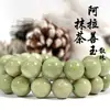 Ágata de Alashan color aguacate natural, cuentas sueltas, joyería semiacabada, accesorios para manualidades, lote de cuentas sueltas de Alashan color verde matcha