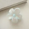 Clip de Plástico Color Gelatina Dulce Flor Pinza para el Cabello con Textura Pinza de Flor de Cinco Pétalos Accesorios para el Cabello Nuevo Pinza para el Cabello Tocado