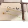 Brincos Longos com Contas Cor Champanhe de Design Casual de Nicho para Mulheres 2025 Novo Design para Afinar o Rosto Brincos de Franja Brincos