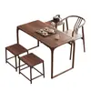 2026 Mesa de Té para Balcón Madera de Olmo Juego de Té Nuevo Estilo Chino Mesa y Sillas de Ocio Juego de Mesa y Sillas de Té de Madera Maciza Pura