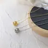 Collar con anillo de cara sonriente de estilo coreano para mujer, cadena de clavícula distintiva de moda, collar elegante de plata de ley 925 con diseño de nicho de celebridades de Internet