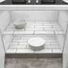 Pegatinas a prueba de grasa para gabinetes, almohadillas de papel adhesivas, almohadillas impermeables y a prueba de humedad para cajones, pegatinas para cocina del hogar, película a prueba de polvo para armarios y zapateros