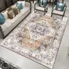 Alfombra Estilo Bohemio, Terciopelo de Cristal, Resistente a Manchas y Fácil de Cuidar, Felpudo para Uso en el Hogar, Alfombrilla Decorativa para Mesa de Café de Sofá, Envío Transfronterizo