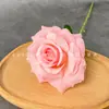 Rosa Única com Diamante Artificial para Decoração de Casamento, Arranjo de Hotel, Adereços de Fotografia, Flores Artificiais, Flores Falsas, Flores de Simulação para Casamento