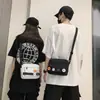 Nova Bolsa Feminina 2025 Moda Bolsa de Ombro Bolsa Transversal Estilo Coreano Bolsa Feminina para Campus Bolsa Feminina Multifuncional de Axila Bolsa Masculina e Feminina