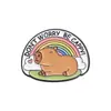 Nuevo Broche Lindo de la Serie Capibara Set Creativo y Único de Insignias con Forma de Caricatura de Capibara