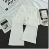 Calça Jeans Branca Flare para Mulheres, Outono, Cintura Alta, Solta, Emagrecedora, Alongadora das Pernas, Elástica, Antiaderente, Calça Flare Petite