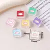 Óleo acrílico transparente pingando contas smiley pequena flor de cinco pontas estrela de pêssego coração buraco reto contas soltas DIY pulseira acessórios para o cabelo
