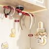 Organizador de Almacenamiento de Gomas para el Cabello con Ventosa Personalizado para Baño, Estante Organizador de Accesorios para el Cabello Montado en la Pared sin Taladro