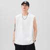 Chaleco de Color Puro de Peso Pesado 260g Camiseta sin Mangas de Cuello Redondo para Hombre Holgada y Versátil Casual a la Moda Camiseta Básica Verano Nuevo Estilo
