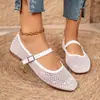 Nuevos Zapatos Planos de Ballet Calados Cómodos y Transpirables para Mujer, Zapatos Mary Jane Cielo Estrellado, Versátiles, Adelgazantes, Primavera/Verano 2026