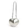 Bolso de diseño de nicho de moda para mujer, nuevo estilo 2024, popular bolso bandolera combinable, mini bolso en forma de corazón, bolso de color liso para debajo del brazo.