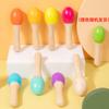 Harpa de oito tons infantil transfronteiriça arco-íris instrumento de percussão conjunto musical Orff brinquedos educativos de madeira atacado
