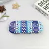 Estuche para Gafas Personalizado Pequeño Fresco Hombres y Mujeres Estudiantes Moda Sencilla Marco Artístico Gafas para Miopía Almacenamiento Portátil Cuero