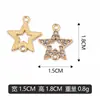 Pingente Estrela Dupla Exquisito Ouro KC DIY Colar Pulseira Pingente Fábrica Venda Direta Pode Ser Lote Misto Transfronteiriço