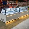 Bai Xue Tipo Destilado Doble Temperatura Refrigerado Superior Congelado Inferior Sin Ventilador Libre de Escarcha Exhibidor de Alimentos Cocidos Platos Estofados Cuellos de Pato