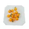 Modelo de fruta de plástico de simulación naranja naranja naranja mini hoja de naranja modelo de verdura de fruta falsa naranja venta al por mayor