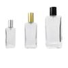 Frascos de perfume de vidrio en stock de 25/50/100 ml. Frascos de perfume de vidrio transparente. Frascos dispensadores de cosméticos. Frascos vacíos al por mayor.