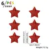 2025 Exclusivo Transfronterizo Plástico Brillante Tridimensional Estrella de Cinco Puntas Calabaza Estrella Decoración de Árbol de Navidad Suministros de Navidad Adornos Colgantes Árbol