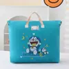 Bolsa de Almacenamiento de Dibujos Animados, Bolsa Gruesa No Tejida, Bolsa de Almacenamiento para Edredones Infantiles, Organizador de Ropa para Dormitorio de Estudiantes, Edredón Textil para el Hogar