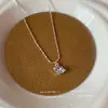 Nuevo Collar Estrella Azul con Elegancia de Alta Gama, Lujo Ligero, Diseño de Nicho, Cadena para Clavícula, Dulce y Suave, Collar Sencillo para Novia